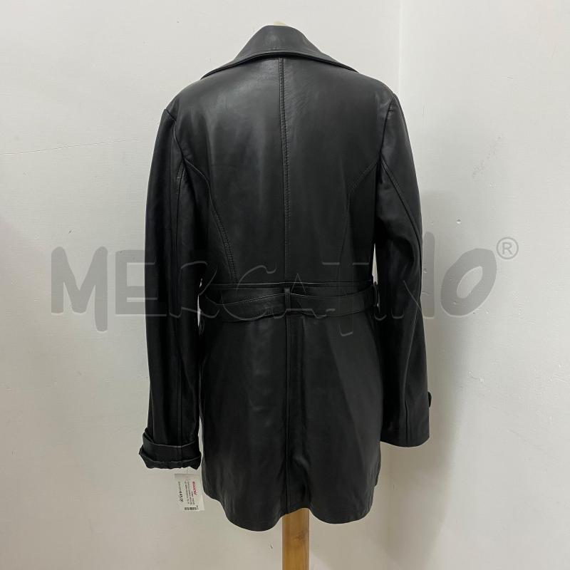 GIACCA DONNA VERA PELLE NERA IRONICA | Mercatino dell'Usato Lago patria - giugliano in c. 3