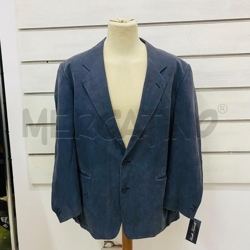 GIACCA UOMO KARL LAGERFELD 100%SETA BLU SCURO  | Mercatino dell'Usato Lago patria - giugliano in c. 1