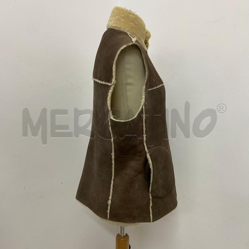 GILET DONNA BROOKSFIELD SCAMOSCIATO VERA PELLE INTERNO TEDDY MARRONE | Mercatino dell'Usato Lago patria - giugliano in c. 2