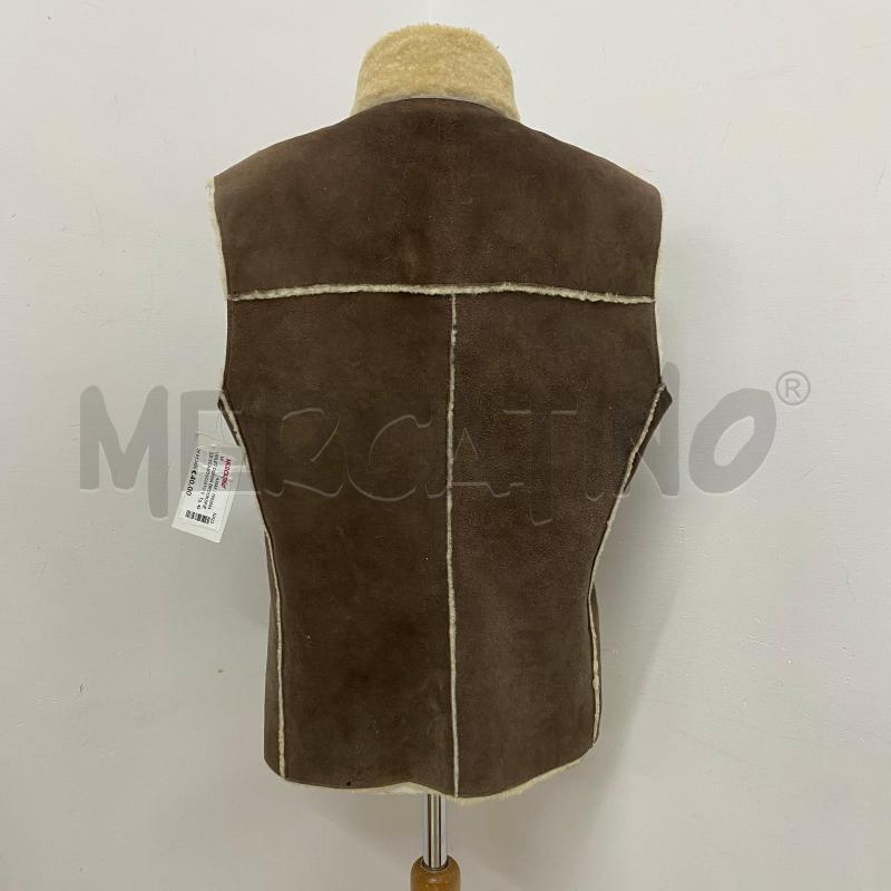 GILET DONNA BROOKSFIELD SCAMOSCIATO VERA PELLE INTERNO TEDDY MARRONE | Mercatino dell'Usato Lago patria - giugliano in c. 3