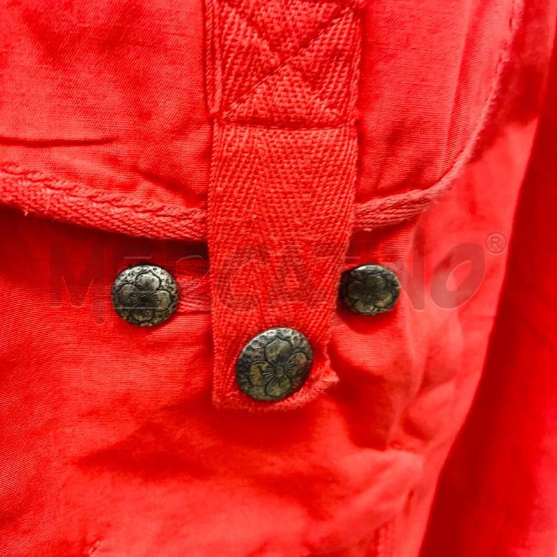 GILET DONNA PERSONA ROSSO BOTTONI CON FIORE | Mercatino dell'Usato Lago patria - giugliano in c. 3