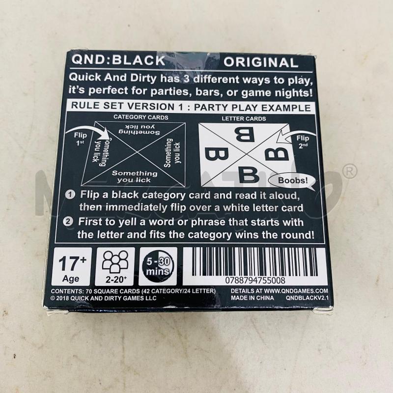 GIOCO QUICK AND DIRTY | Mercatino dell'Usato Lago patria - giugliano in c. 4