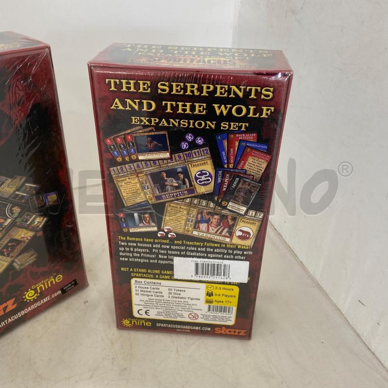 GIOCO SPARTACUS + THE SERPENTS AND THE WOLF INGLESI | Mercatino dell'Usato Lago patria - giugliano in c. 4