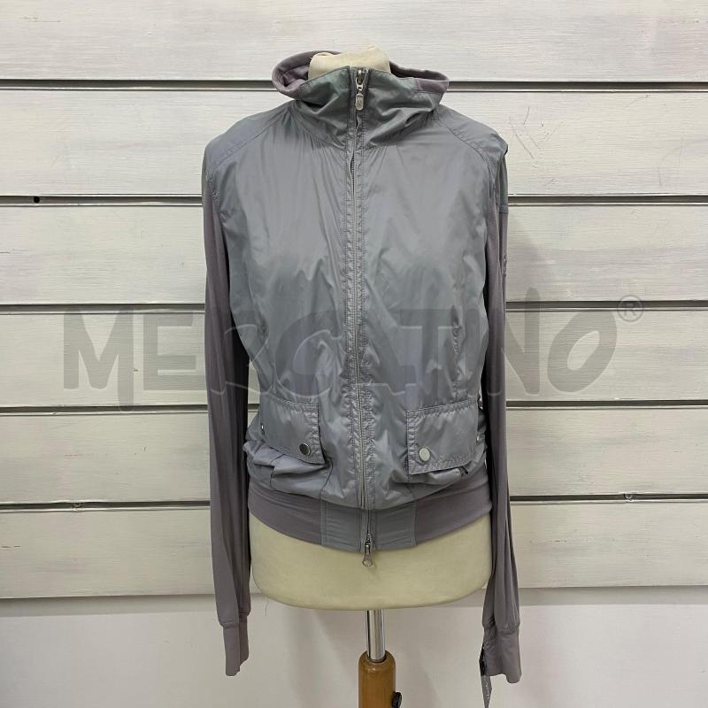 GIUBBINO DONNA BELSTAFF GRIGIO MANICHE TESSUTO LILLA | Mercatino dell'Usato Lago patria - giugliano in c. 1