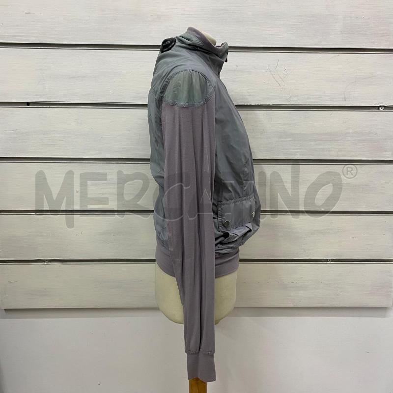 GIUBBINO DONNA BELSTAFF GRIGIO MANICHE TESSUTO LILLA | Mercatino dell'Usato Lago patria - giugliano in c. 2