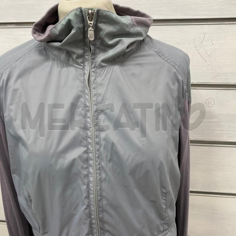GIUBBINO DONNA BELSTAFF GRIGIO MANICHE TESSUTO LILLA | Mercatino dell'Usato Lago patria - giugliano in c. 4