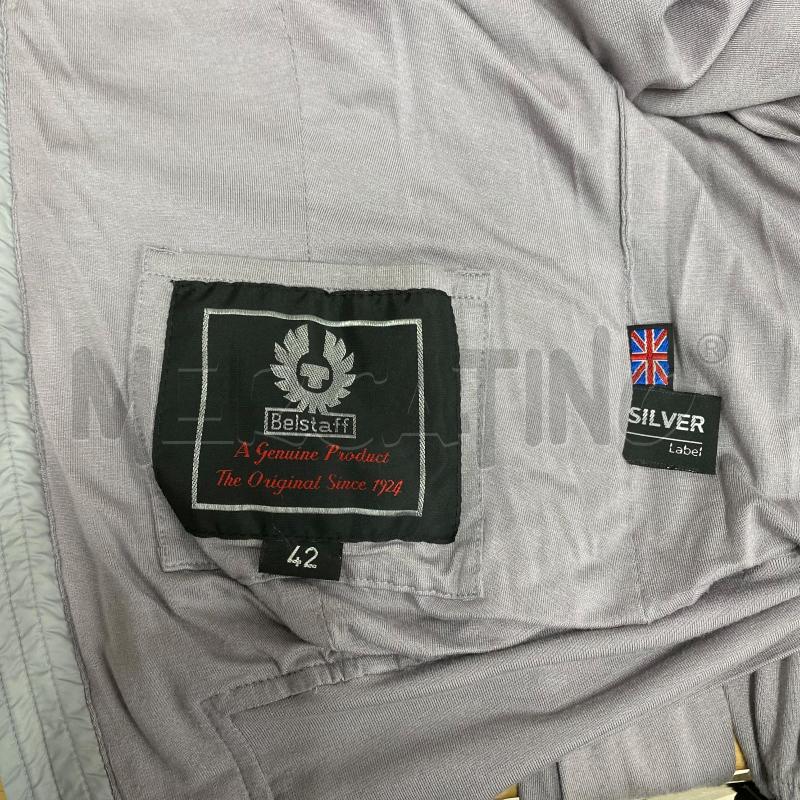 GIUBBINO DONNA BELSTAFF GRIGIO MANICHE TESSUTO LILLA | Mercatino dell'Usato Lago patria - giugliano in c. 5