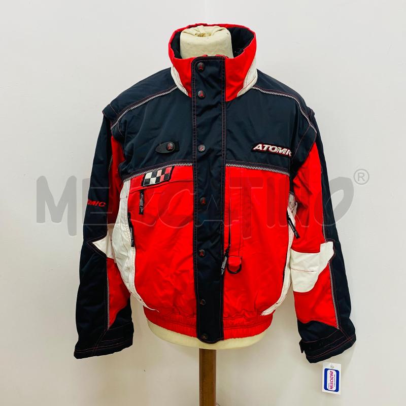GIUBBINO UOMO ATOMIC ROSSO ARGENTO MOTO | Mercatino dell'Usato Lago patria - giugliano in c. 1