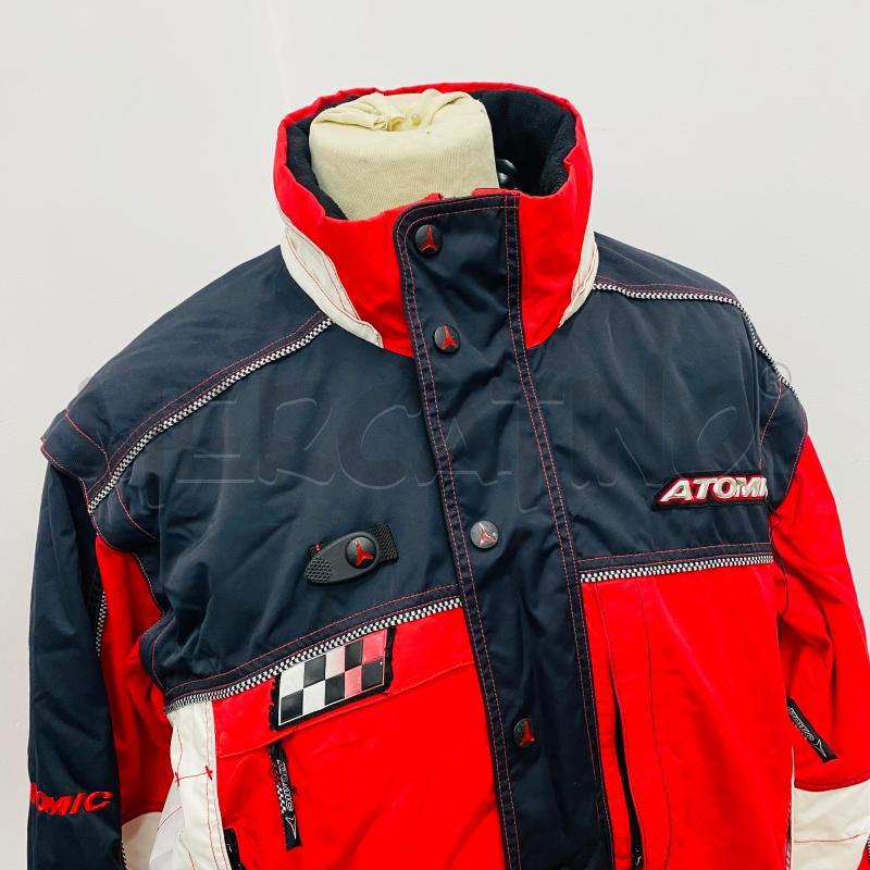 GIUBBINO UOMO ATOMIC ROSSO ARGENTO MOTO | Mercatino dell'Usato Lago patria - giugliano in c. 2