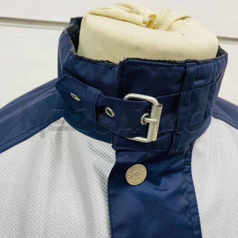 GIUBBINO UOMO BELSTAFF TESSUTO TECNICO ARGENTO E BLU | Mercatino dell'Usato Lago patria - giugliano in c. 3