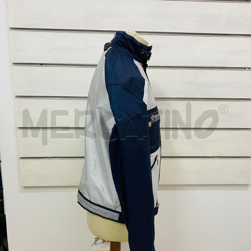GIUBBINO UOMO BELSTAFF TESSUTO TECNICO ARGENTO E BLU | Mercatino dell'Usato Lago patria - giugliano in c. 4