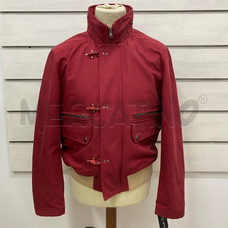 GIUBBINO UOMO FAY TESSUTO ROSSO VINTAGE 3 GANCI ZIP DETTAGLI BEIGE  | Mercatino dell'Usato Lago patria - giugliano in c. 1