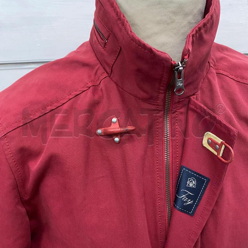 GIUBBINO UOMO FAY TESSUTO ROSSO VINTAGE 3 GANCI ZIP DETTAGLI BEIGE  | Mercatino dell'Usato Lago patria - giugliano in c. 4