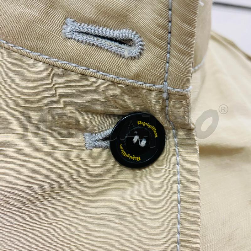 GIUBBINO UOMO REFRIGIWEAR BIEGE BOTTONI NERI LOGO  | Mercatino dell'Usato Lago patria - giugliano in c. 2