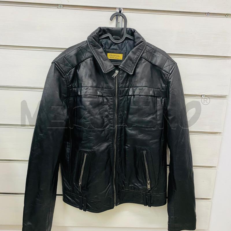 GIUBBINO UOMO VERA PELLE CHYSTON NERO CHIUSURA ZIP | Mercatino dell'Usato Lago patria - giugliano in c. 1