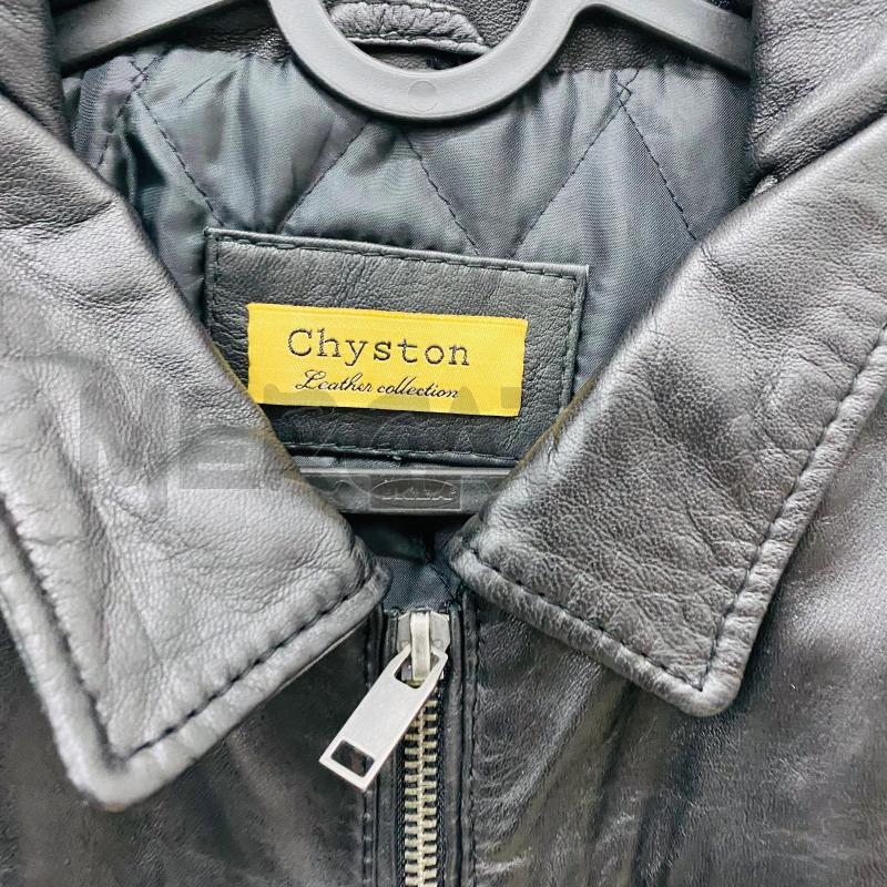 GIUBBINO UOMO VERA PELLE CHYSTON NERO CHIUSURA ZIP | Mercatino dell'Usato Lago patria - giugliano in c. 2