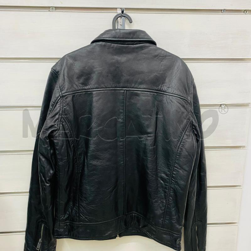 GIUBBINO UOMO VERA PELLE CHYSTON NERO CHIUSURA ZIP | Mercatino dell'Usato Lago patria - giugliano in c. 5