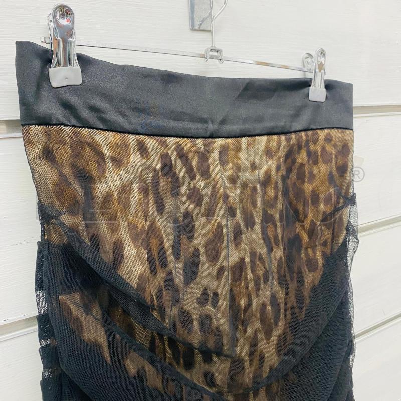 GONNA ELISABETTA FRANCHI ANIMALIER VERO ARRICCIATO NERO | Mercatino dell'Usato Lago patria - giugliano in c. 2