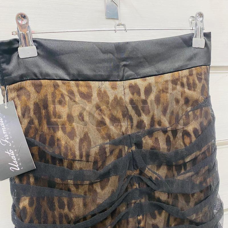 GONNA ELISABETTA FRANCHI ANIMALIER VERO ARRICCIATO NERO | Mercatino dell'Usato Lago patria - giugliano in c. 5