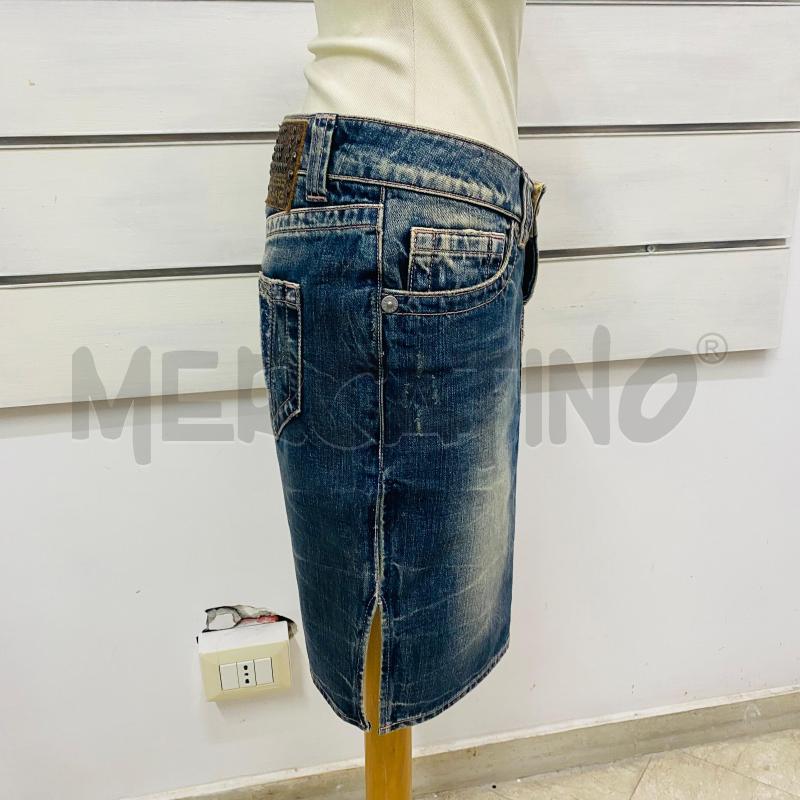 GONNA GUIESS DENIM CUCITURE ROSA | Mercatino dell'Usato Lago patria - giugliano in c. 3