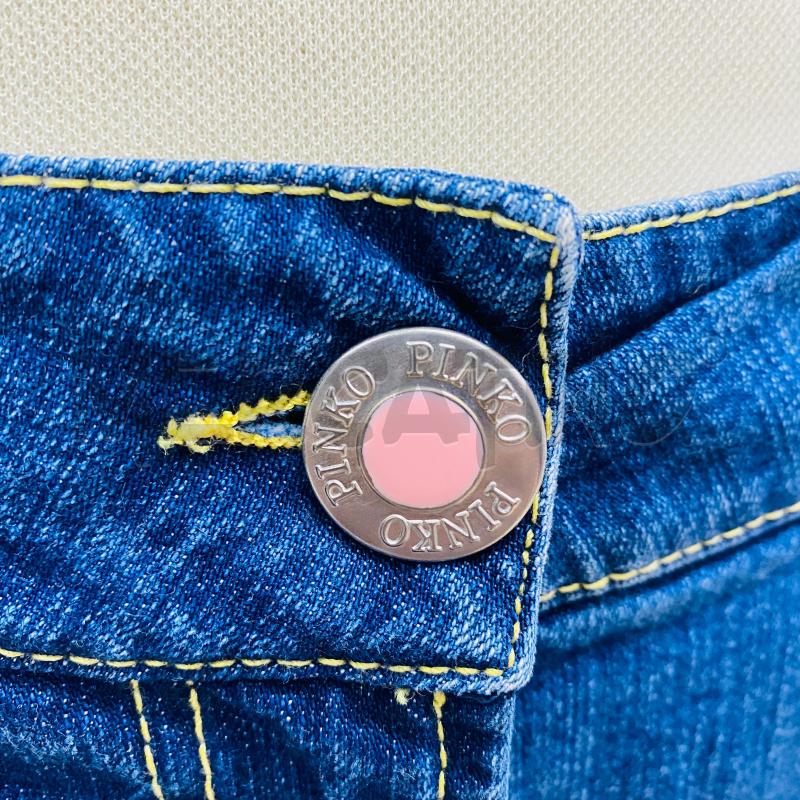 GONNA PINKO DENIM BOTTONE DETTAGLIO ROSA | Mercatino dell'Usato Lago patria - giugliano in c. 2