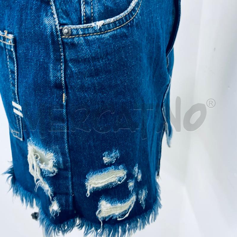 GONNA VICOLO JEANS CON SPACCO DAVANTI E SFRANGIATA | Mercatino dell'Usato  Lago patria - giugliano in c.