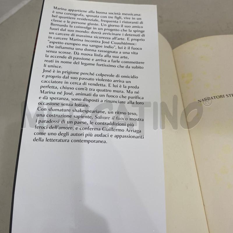 GUILLERMO ARRIAGA SALVARE IL FUOCO | Mercatino dell'Usato Lago patria - giugliano in c. 3