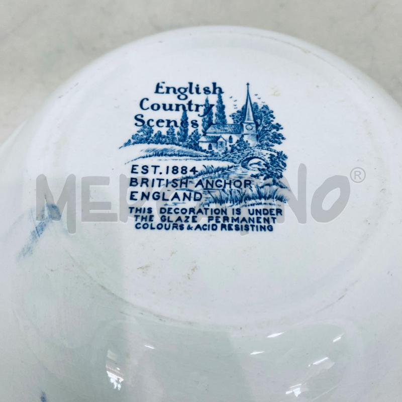 INSALATIERA BRITISH ANCHOR SCENA DI CAMPAGNA BLU  | Mercatino dell'Usato Lago patria - giugliano in c. 3