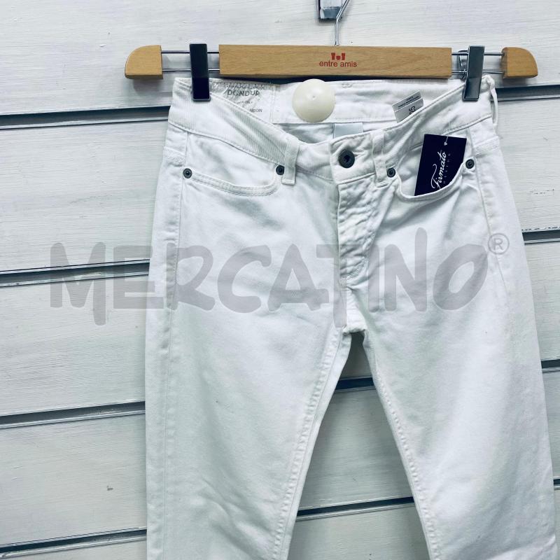 JEANS DONNA DONDUP BIANCO | Mercatino dell'Usato Lago patria - giugliano in c. 2