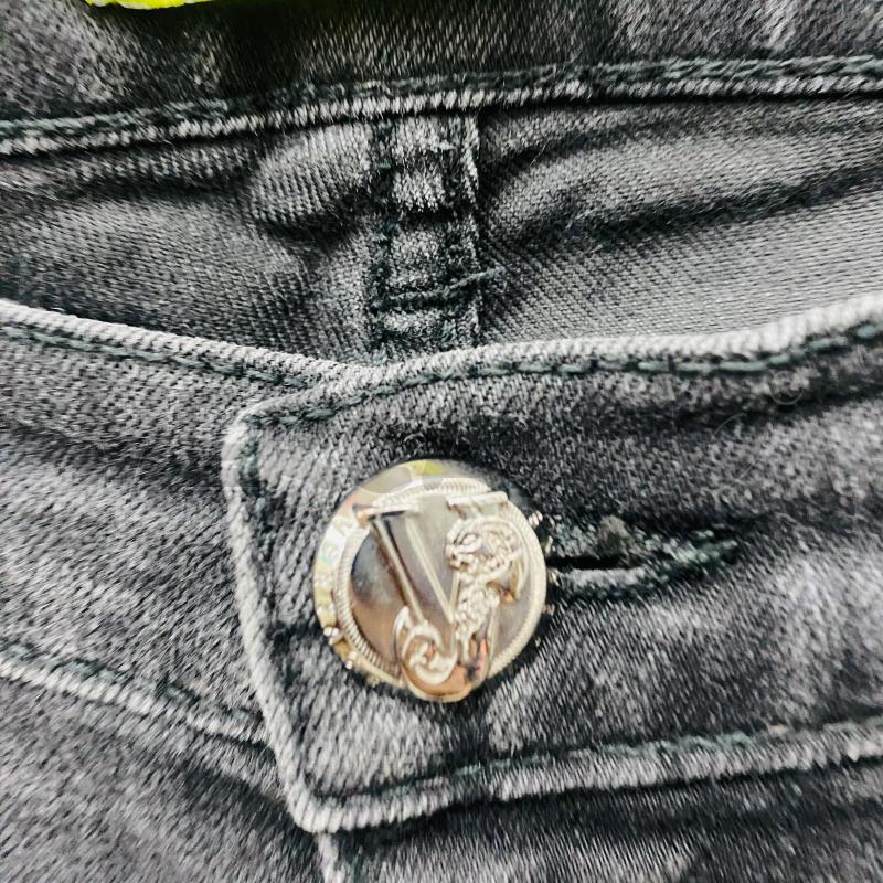 JEANS DONNA VERSACE JEANS NERO STENNA DIETRO | Mercatino dell'Usato Lago patria - giugliano in c. 3