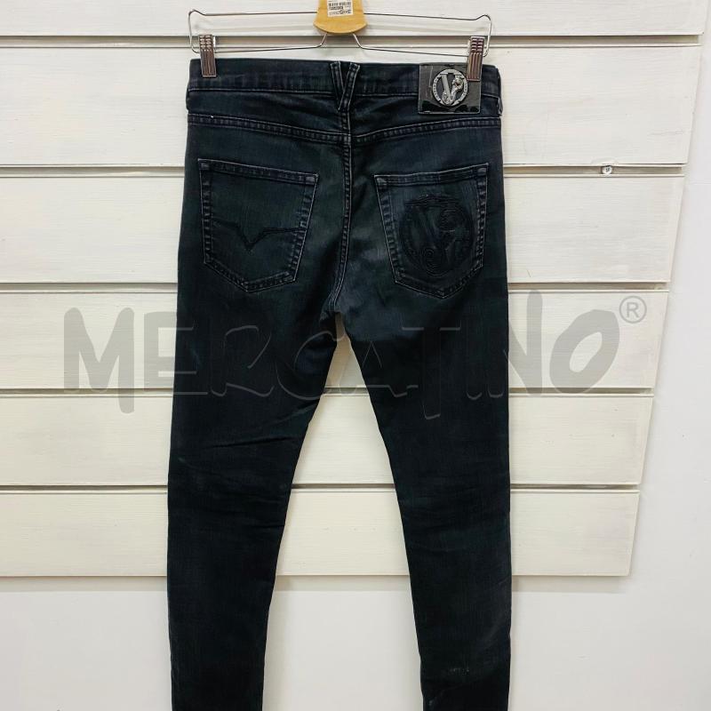 JEANS DONNA VERSACE JEANS NERO STENNA DIETRO | Mercatino dell'Usato Lago patria - giugliano in c. 4