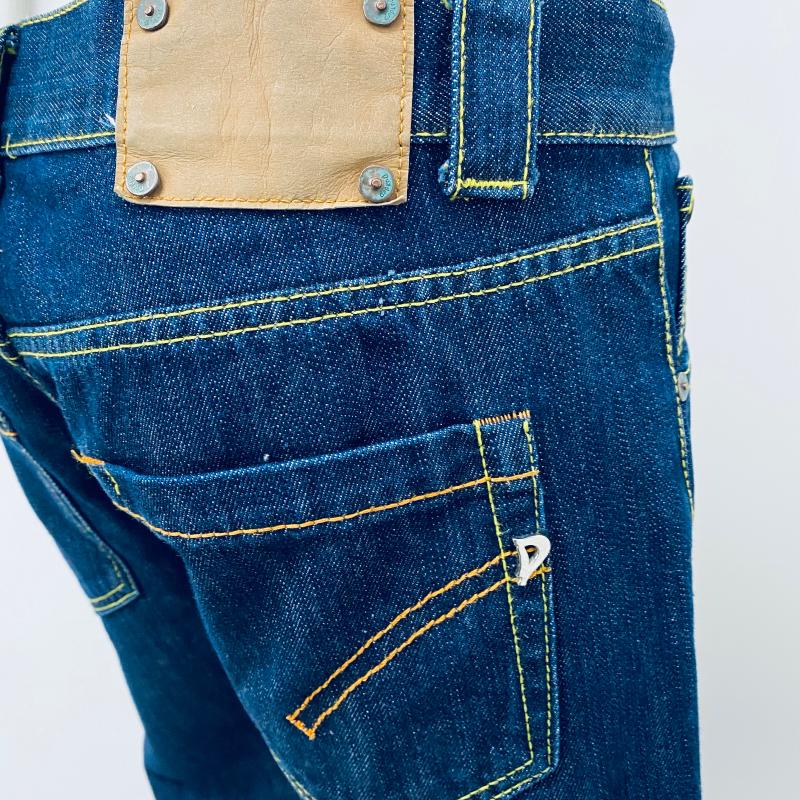 JEANS UOMO DONDUP BAGNO SCURO CON IMPUNTURE GIALLE | Mercatino dell'Usato  Lago patria - giugliano in c.