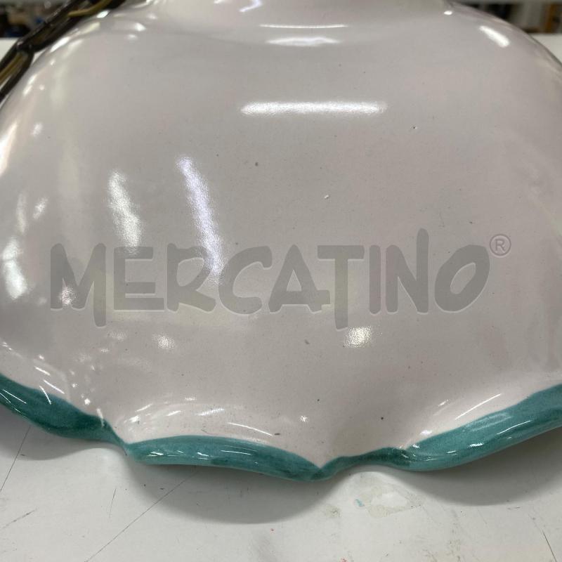 LAMPADARIO VIETRI CAMPANA CON BORDINO SMERLATO VERDE | Mercatino dell'Usato Lago patria - giugliano in c. 2