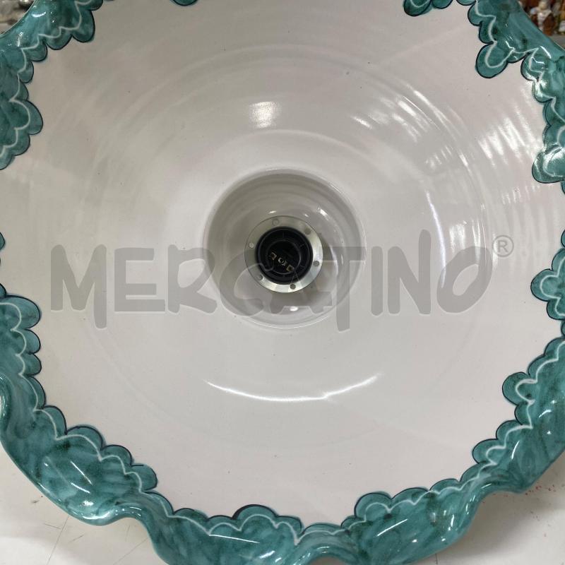 LAMPADARIO VIETRI CAMPANA CON BORDINO SMERLATO VERDE | Mercatino dell'Usato Lago patria - giugliano in c. 4