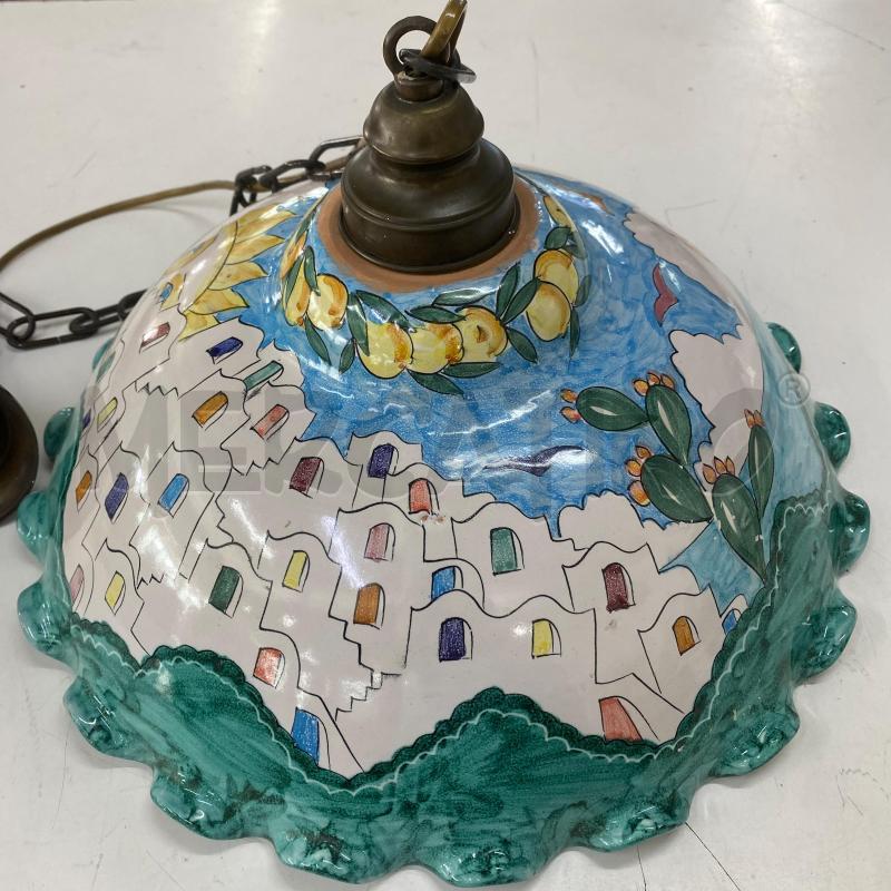 LAMPADARIO VIETRI MASSIMINO DECORO CASETTE | Mercatino dell'Usato Lago patria - giugliano in c. 1