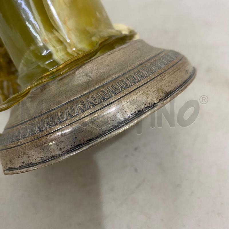 LAMPADA METALLO DORATO E MARMO PARALUME VETRO | Mercatino dell'Usato Lago patria - giugliano in c. 4