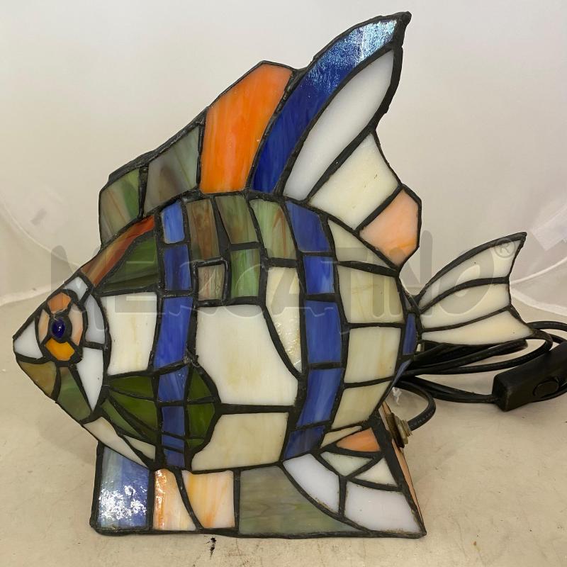 LAMPADA TIFFANY MOSAICO FORMA PESCE | Mercatino dell'Usato Lago patria - giugliano in c. 3
