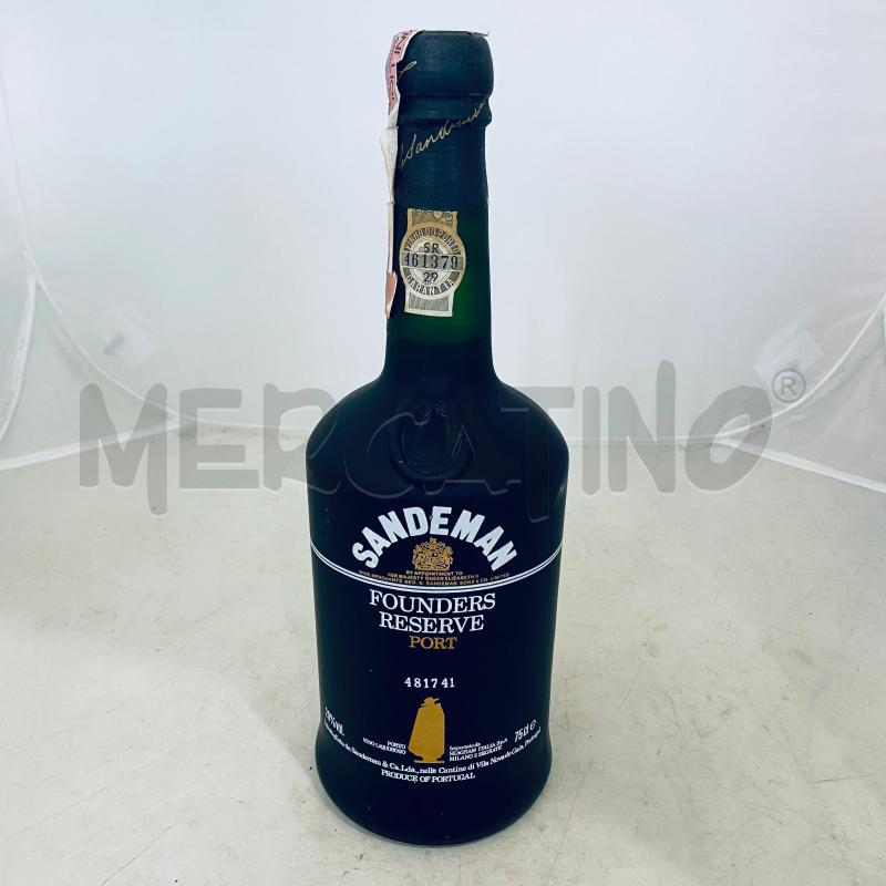 LIQUORE  DA ESPOSIZIONE SANDEMAN FOUNDERS RESERVE PORT | Mercatino dell'Usato Lago patria - giugliano in c. 1
