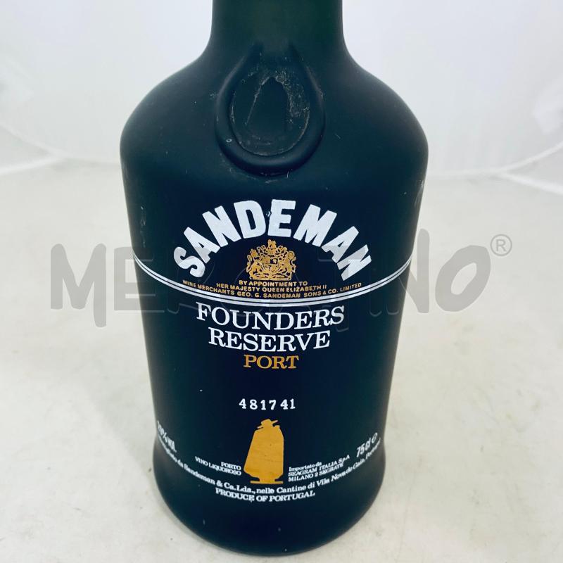 LIQUORE  DA ESPOSIZIONE SANDEMAN FOUNDERS RESERVE PORT | Mercatino dell'Usato Lago patria - giugliano in c. 4