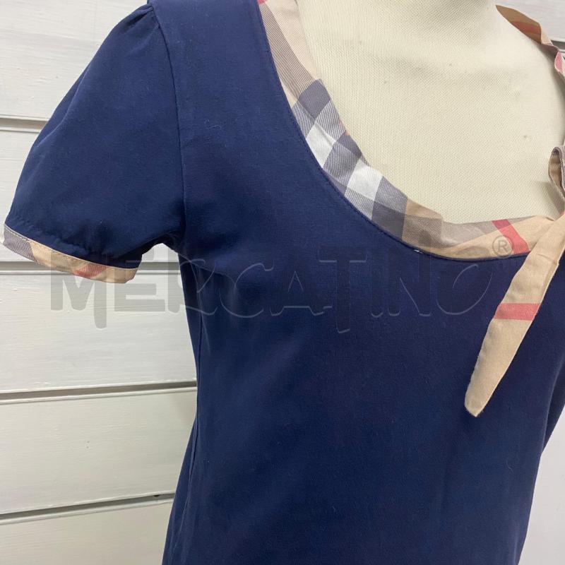 MAGLIA DONNA BURBERRY BLU SCOLLO STAMPA BURBERRY | Mercatino dell'Usato Lago patria - giugliano in c. 2