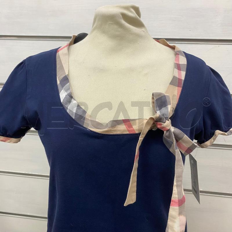 MAGLIA DONNA BURBERRY BLU SCOLLO STAMPA BURBERRY | Mercatino dell'Usato Lago patria - giugliano in c. 3