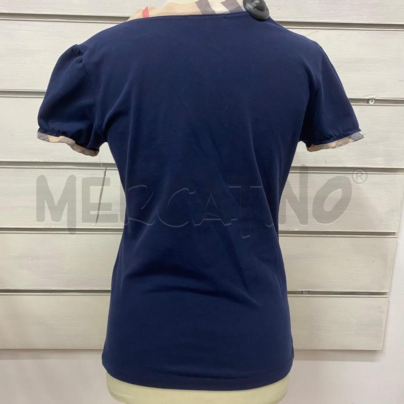 MAGLIA DONNA BURBERRY BLU SCOLLO STAMPA BURBERRY | Mercatino dell'Usato Lago patria - giugliano in c. 4