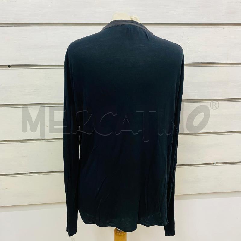 MAGLIA DONNA MAX&CO NERA SCOLLO V PIEGHE  | Mercatino dell'Usato Lago patria - giugliano in c. 4