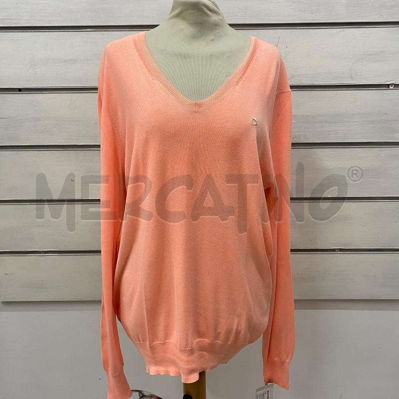 MAGLIA DONNA PAOLO PECORA SALMONE SCOLLO V  | Mercatino dell'Usato Lago patria - giugliano in c. 1