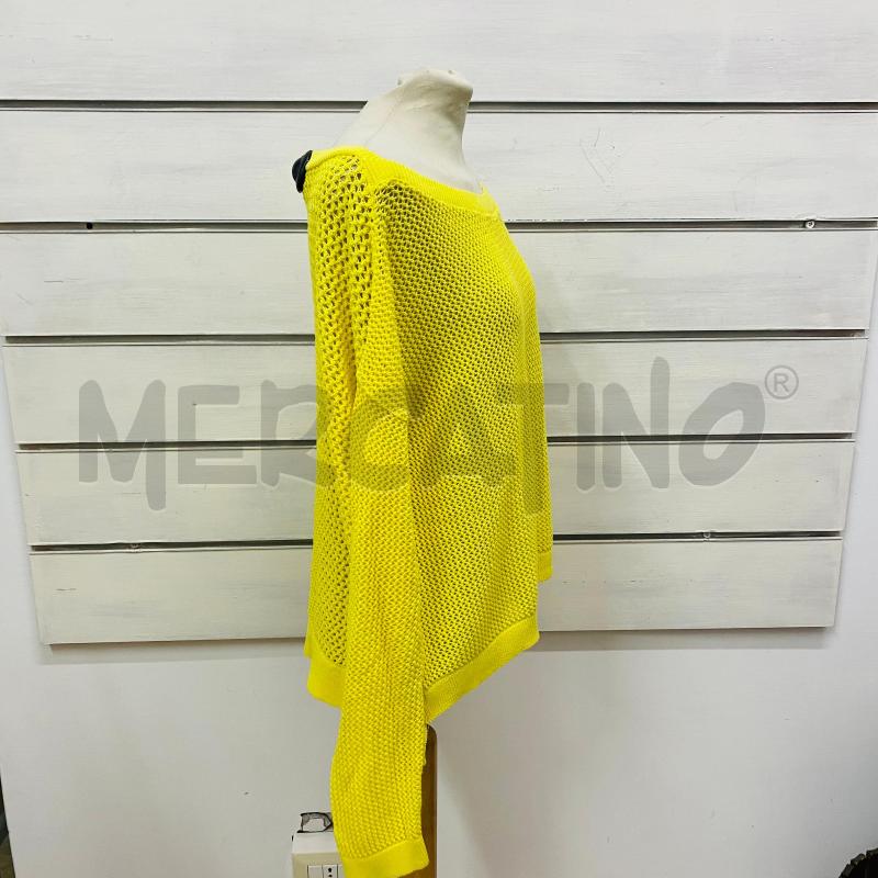 MAGLIA DONNA PINKO FILO GIALLO TRAFORATO | Mercatino dell'Usato Lago patria - giugliano in c. 3