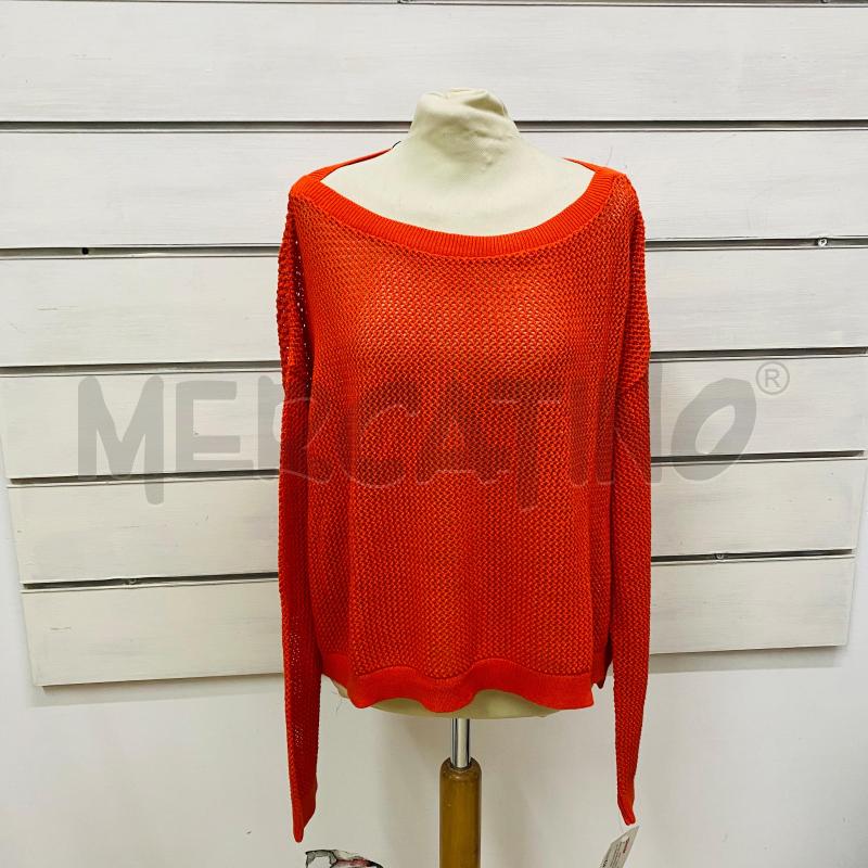 MAGLIA DONNA PINKO FILO TRAFORATO ARANCIO  | Mercatino dell'Usato Lago patria - giugliano in c. 1