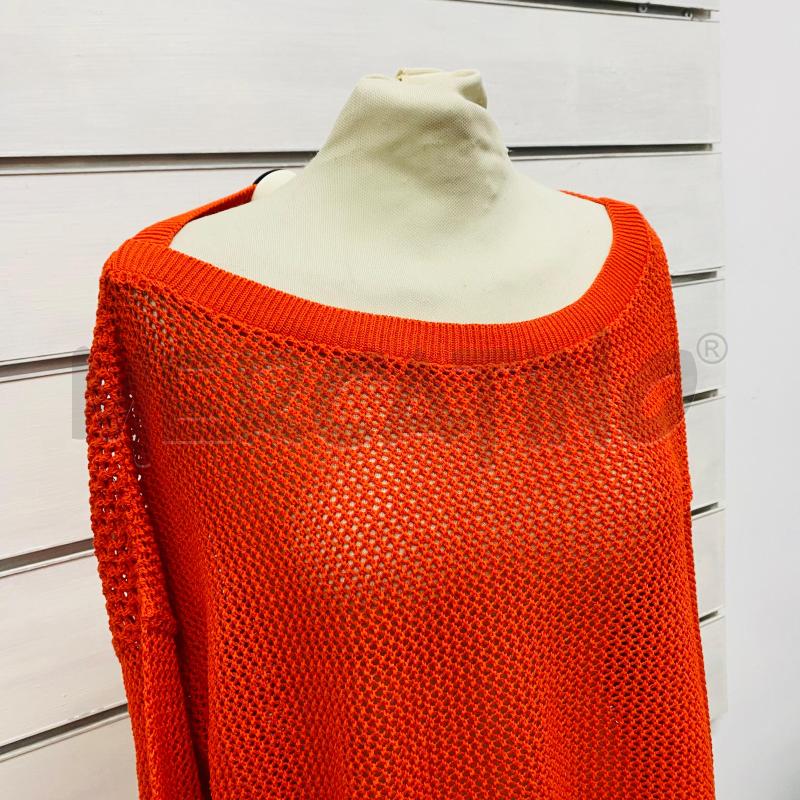 MAGLIA DONNA PINKO FILO TRAFORATO ARANCIO  | Mercatino dell'Usato Lago patria - giugliano in c. 2