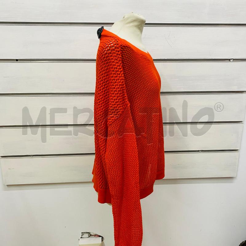 MAGLIA DONNA PINKO FILO TRAFORATO ARANCIO  | Mercatino dell'Usato Lago patria - giugliano in c. 3