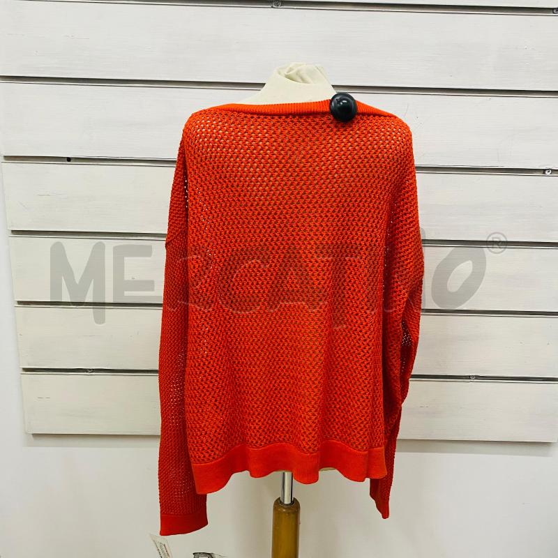 MAGLIA DONNA PINKO FILO TRAFORATO ARANCIO  | Mercatino dell'Usato Lago patria - giugliano in c. 4