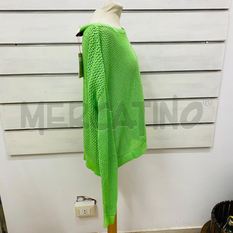 MAGLIA DONNA VERDE ACIDO PINKO FILO TRAFORATO | Mercatino dell'Usato Lago patria - giugliano in c. 3